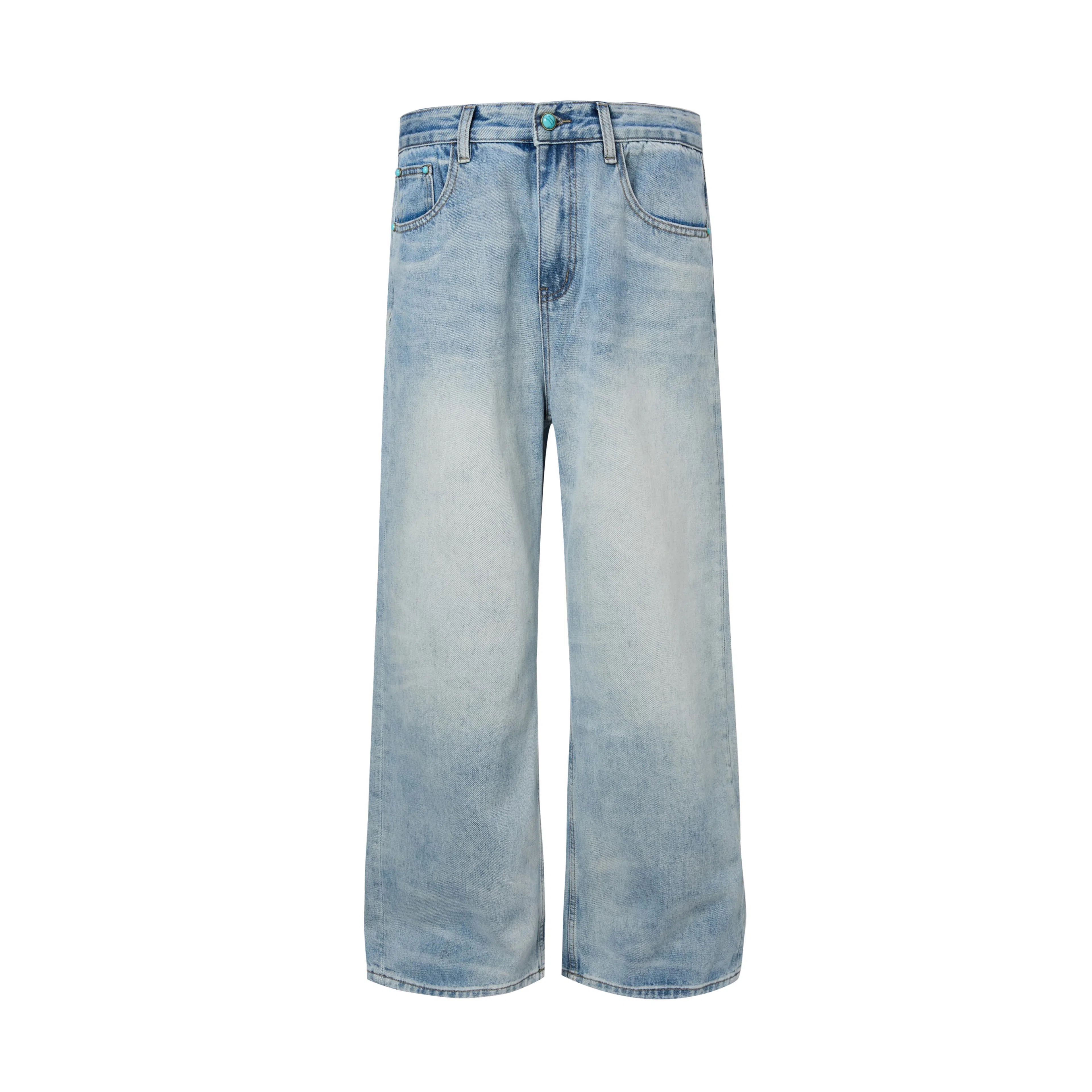 MADE EXTREME Vintage Washed Straight Jeans