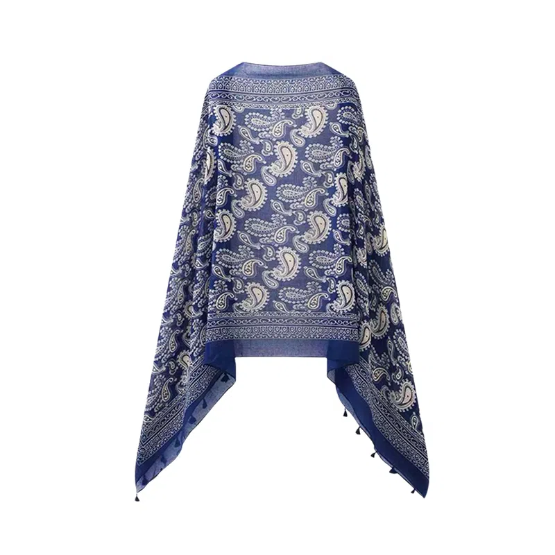 艾佳微 防晒旅游拍照棉麻 聚酯纤维 披肩 女款