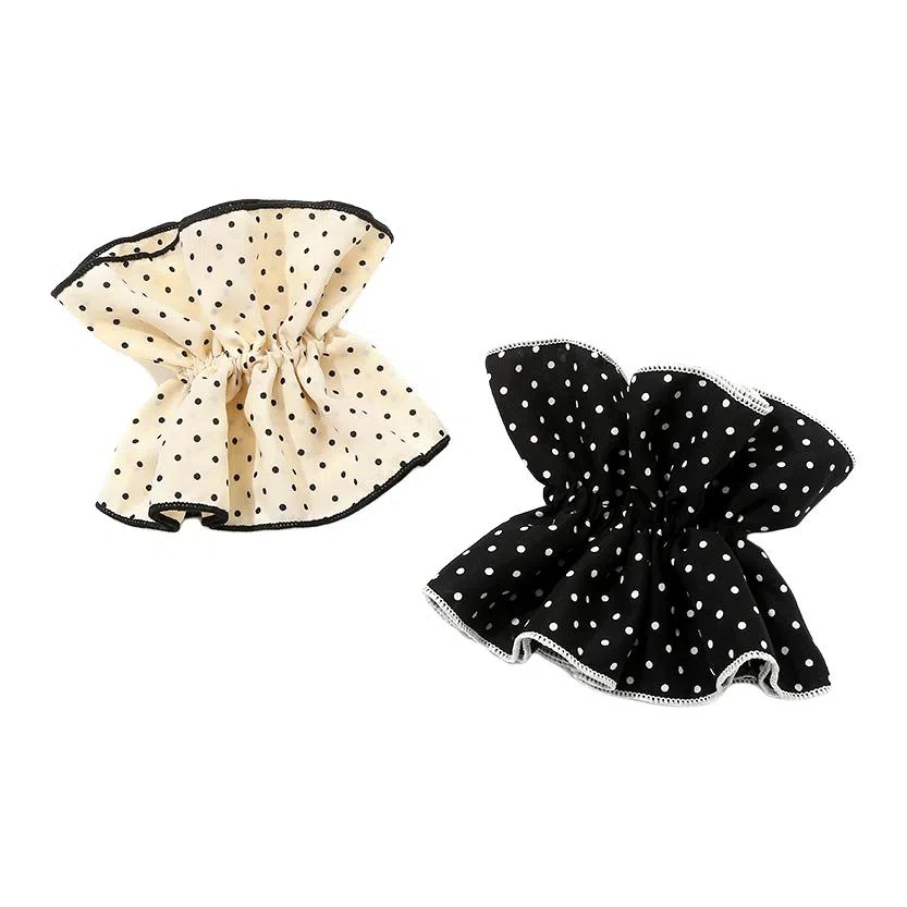 如花梦 早春高级感温柔气质波点大肠 布艺 发圈 女款