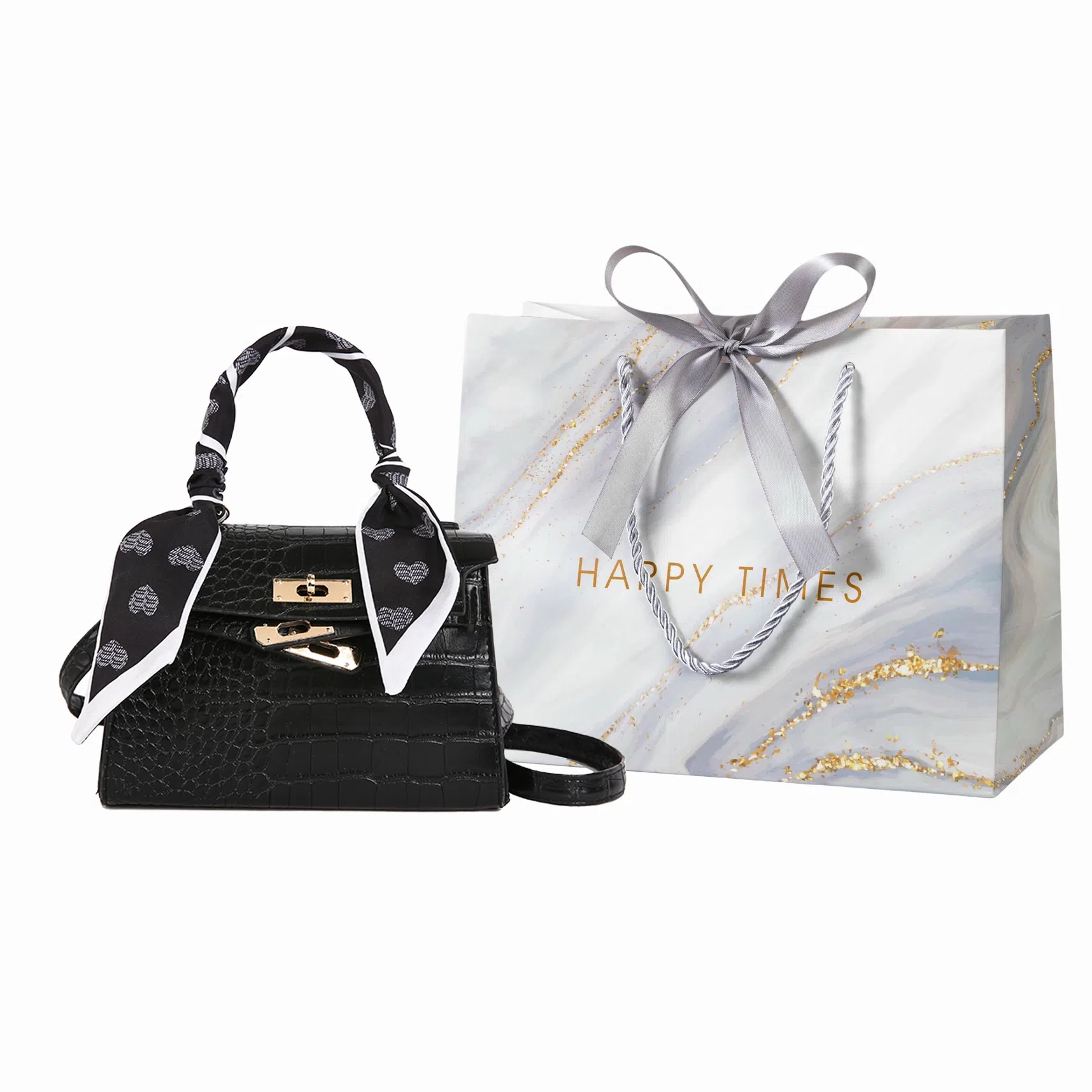 Miss Angel Stone Texture Shoulder Bag