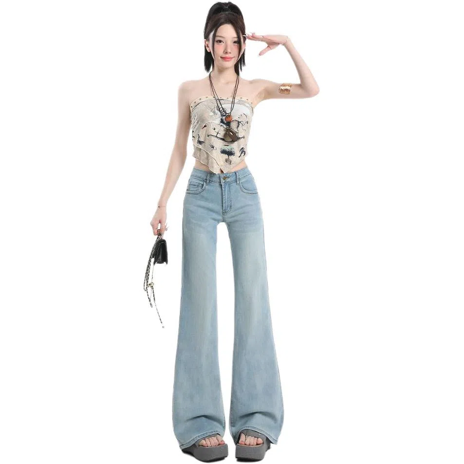 黛尔佳人 舒适百搭时尚潮流牛仔裤 女款