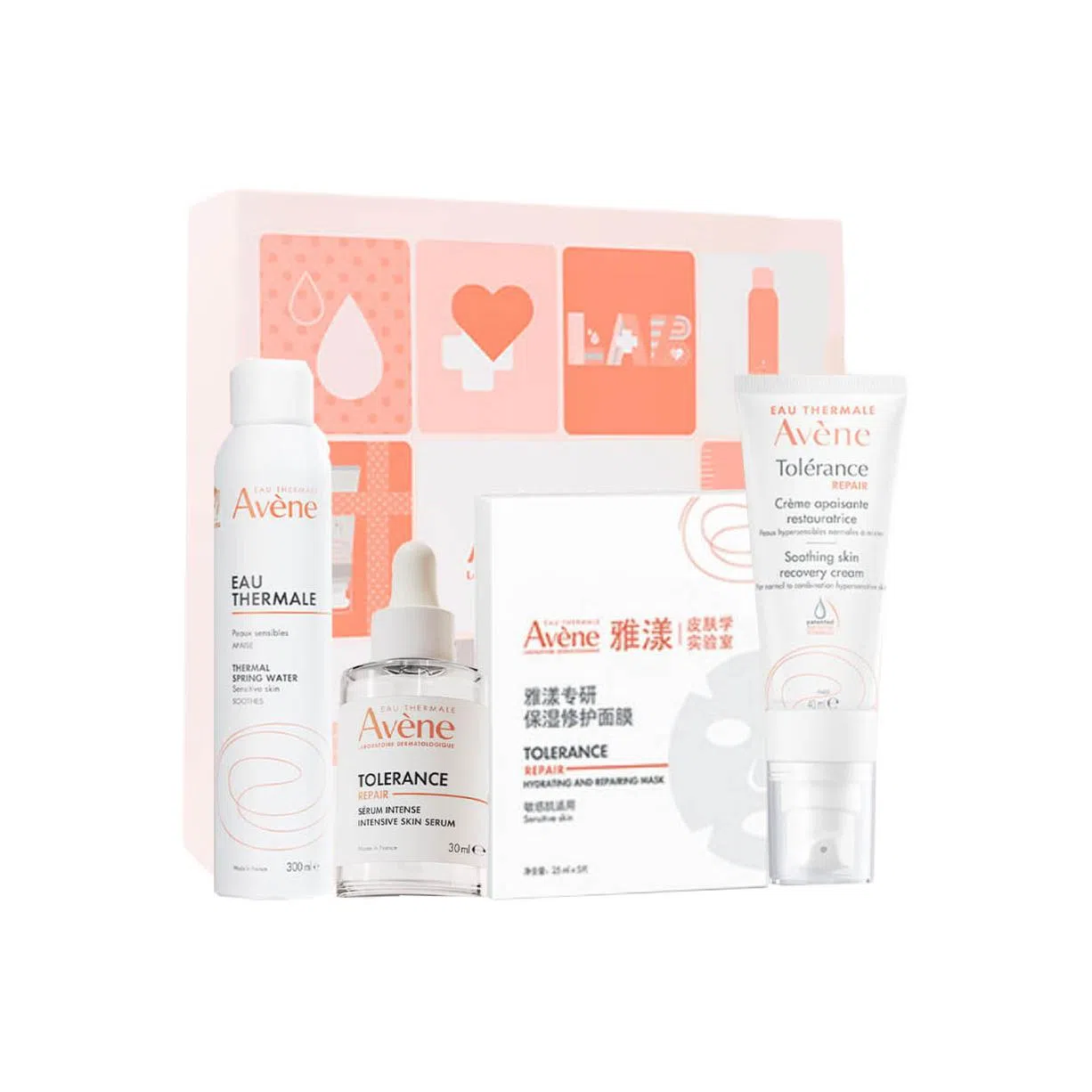 雅漾 舒缓滋养保湿护肤套装 滋润修护 四件套