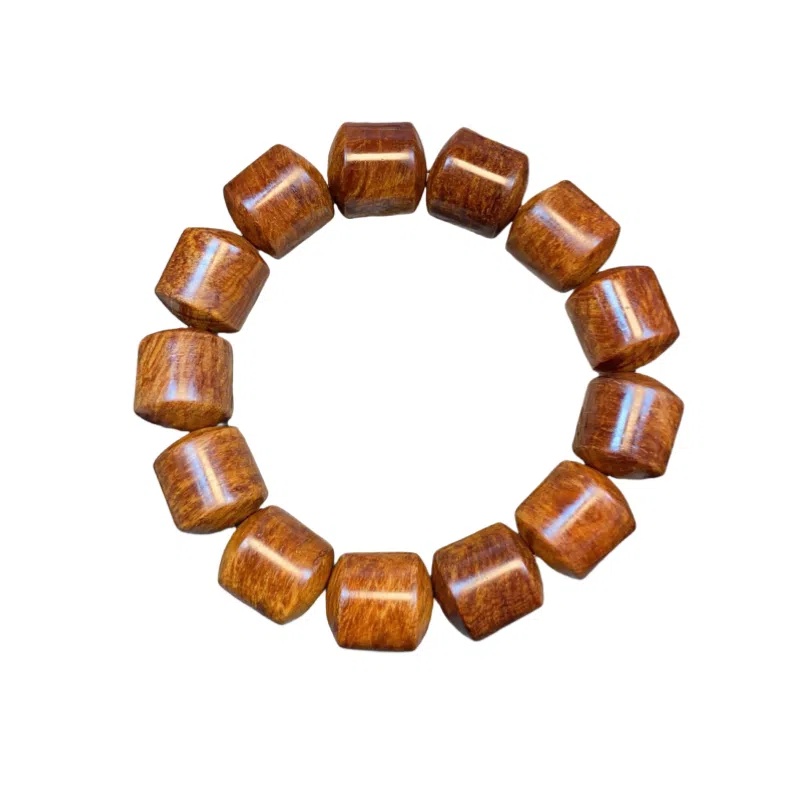 吉千年 【收藏级】新中式复古潮流风 好运 平安顺遂 招财进宝 桶珠爆满陈化蚂蚁腿 崖柏 手串 男女同款情侣款