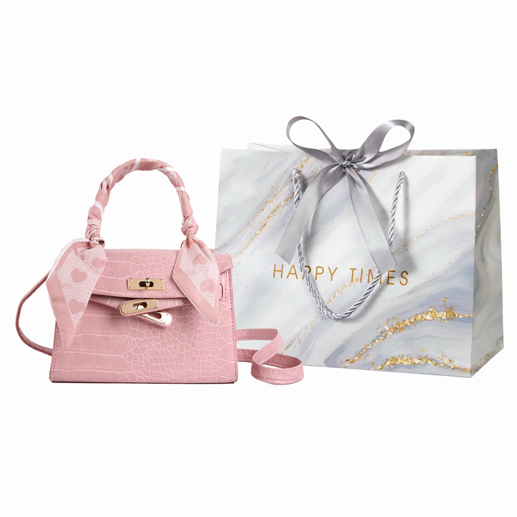 Miss Angel Stone Texture Shoulder Bag