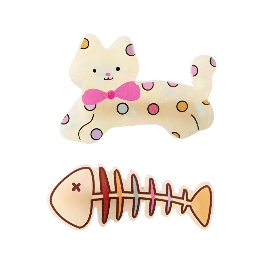 希铃 可爱动物乐园侧边 亚克力 发夹 女款
