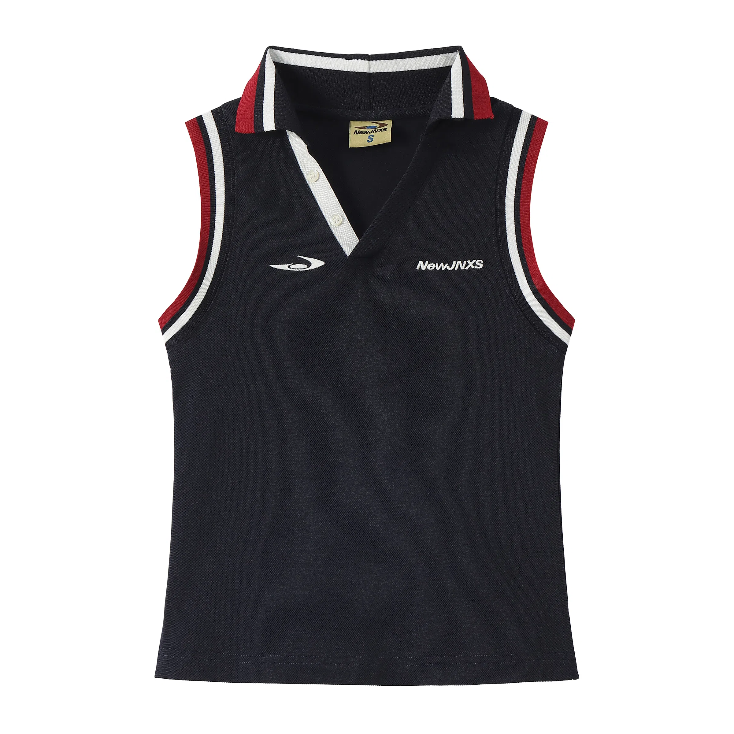 Mr. Jiangnan Vintage Stripe Logo Tank Top