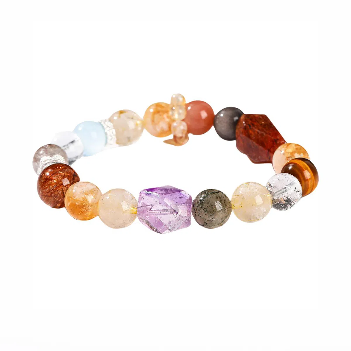 金戟 多宝 新中式多财多亿多宝多福净化磁场好能量运势学业事业转运上岸天然 超七 手串 男女同款情侣款