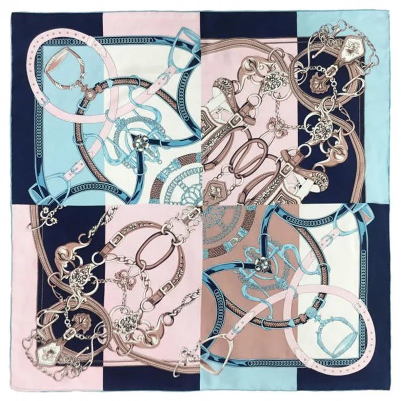 山一丸 真丝斜纹绸桑蚕丝高级感大方巾 丝巾 女款