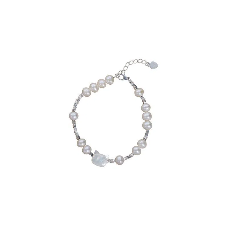 XHS Pearl Cat Bracelet