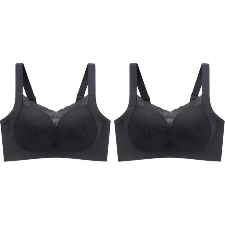 欧迪芬 超薄透气亲肤柔软美背上托聚拢防下垂无痕收副乳聚拢显瘦文胸 女款 组合装