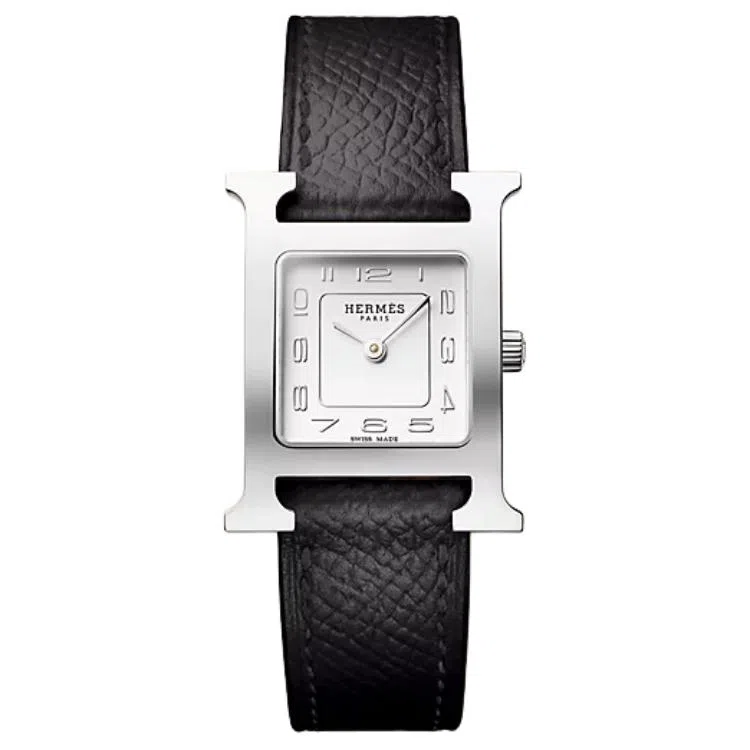 Hermes Quartz Watch 25x21mm White Dial