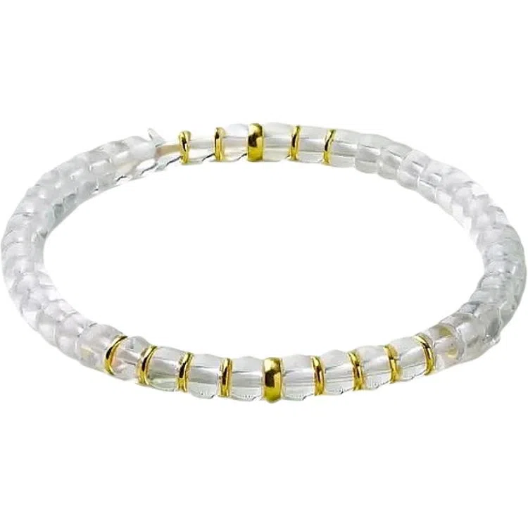 彗时 经典设计 白水晶 手串 男女同款情侣款