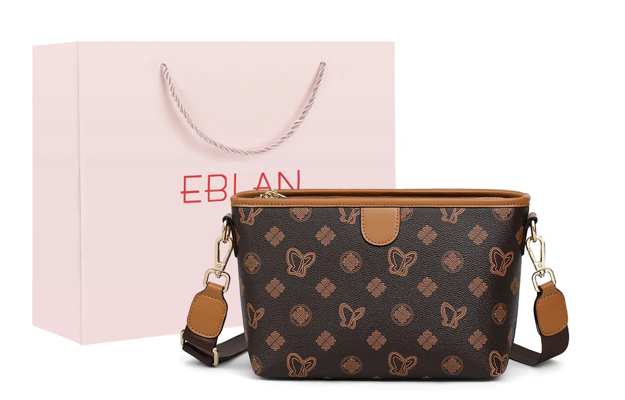 EBLAN Vintage Bucket Bag Brown