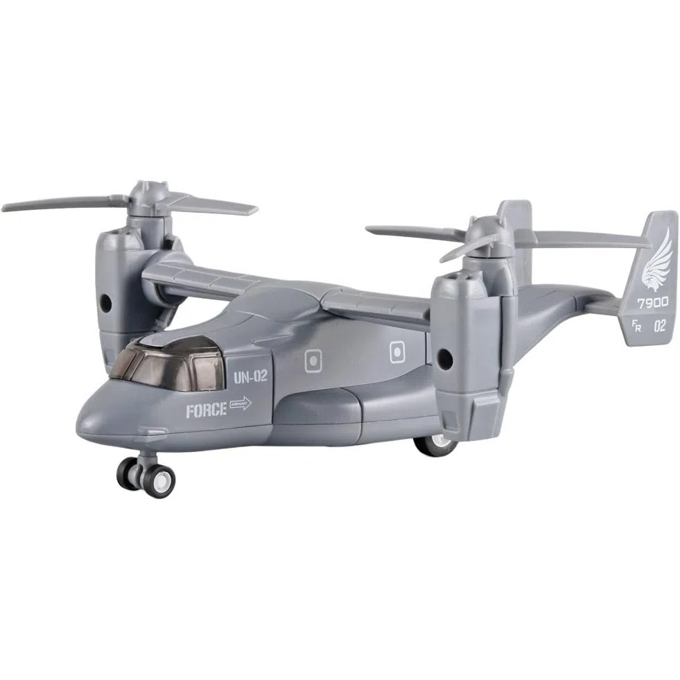 格薇拉 运输机回力声光飞机 成品模型