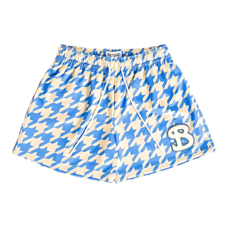 Bubble Trap Houndstooth Mesh Shorts