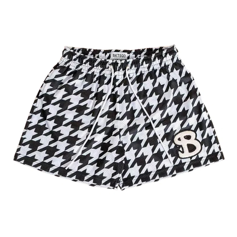 Bubble Trap Houndstooth Mesh Shorts