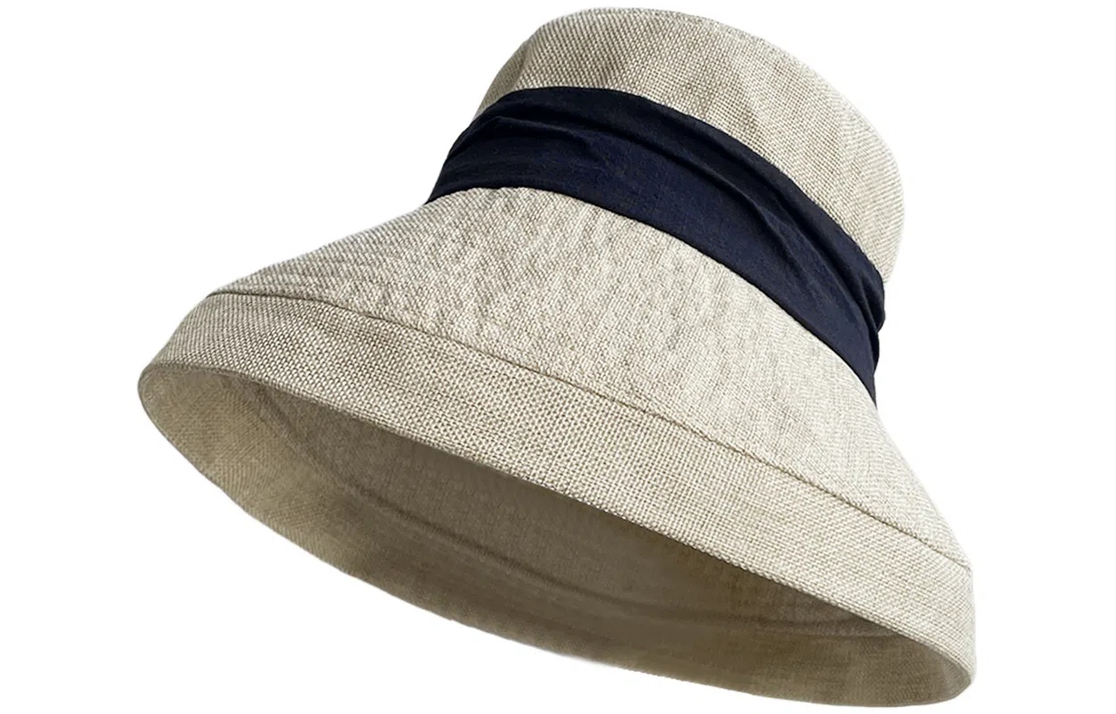 优幽兰 日系大帽檐夏季薄款显脸小百搭时尚遮阳帽简约高级感防紫外线盆帽遮脸 聚酯纤维 防晒帽 女款