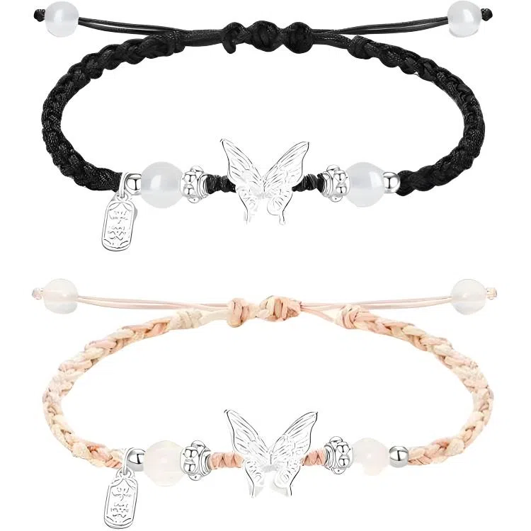 元生伊 【蝶·双生】蝴蝶新中式国潮少女减龄 合金 手链 男女同款情侣款