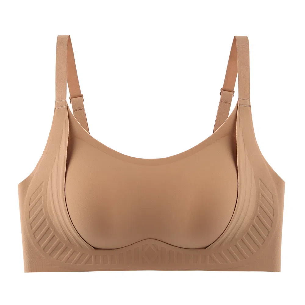 欧迪芬 无痕聚拢上托大胸显小收副乳防下垂调整型无钢圈性感美背文胸 女款