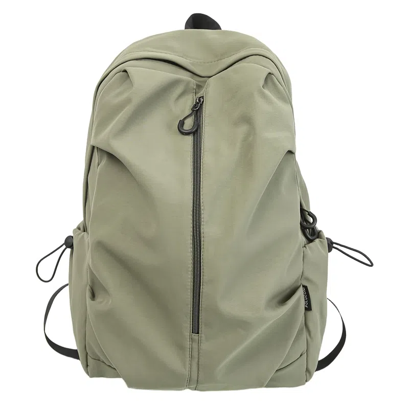 南潇湘 工装机能百搭个性运动街头 尼龙 双肩包 常规 男女同款情侣款 米白色/黑色/酒红色/卡其色/绿色