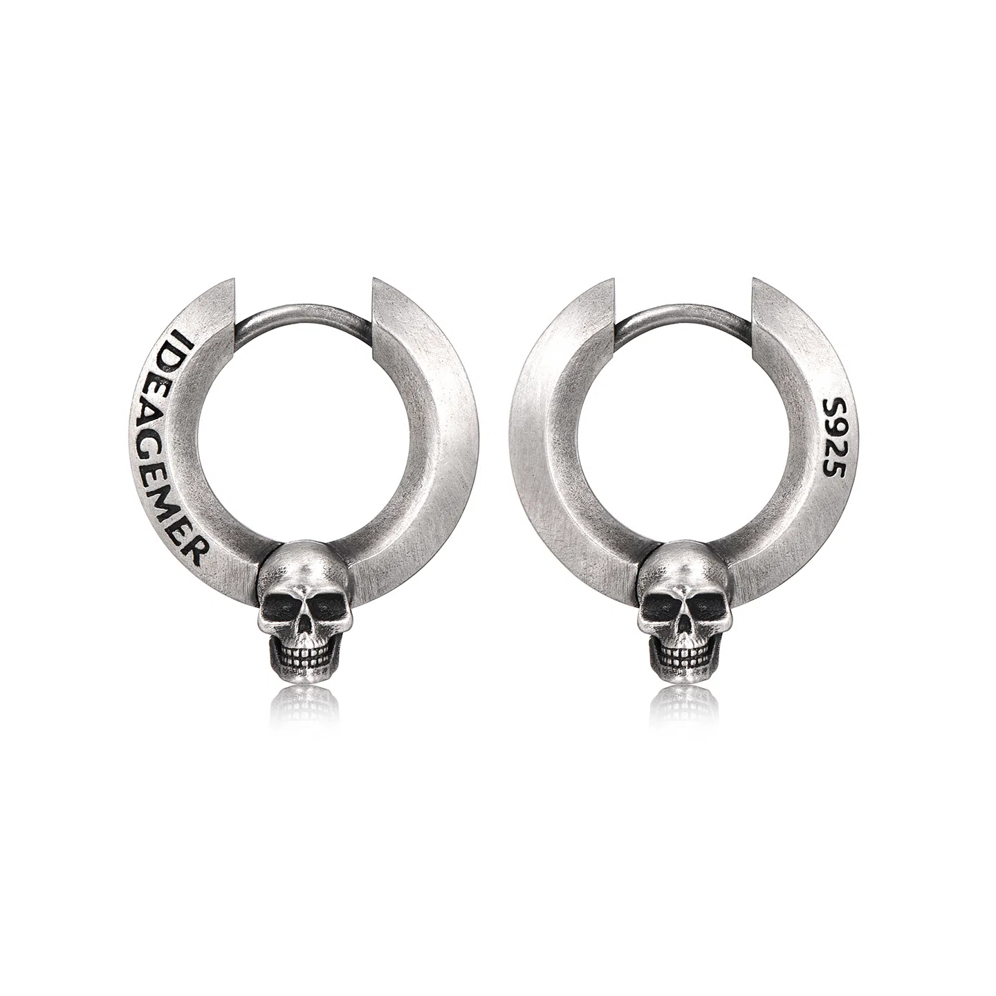 IDEAGEMER Skull Earrings