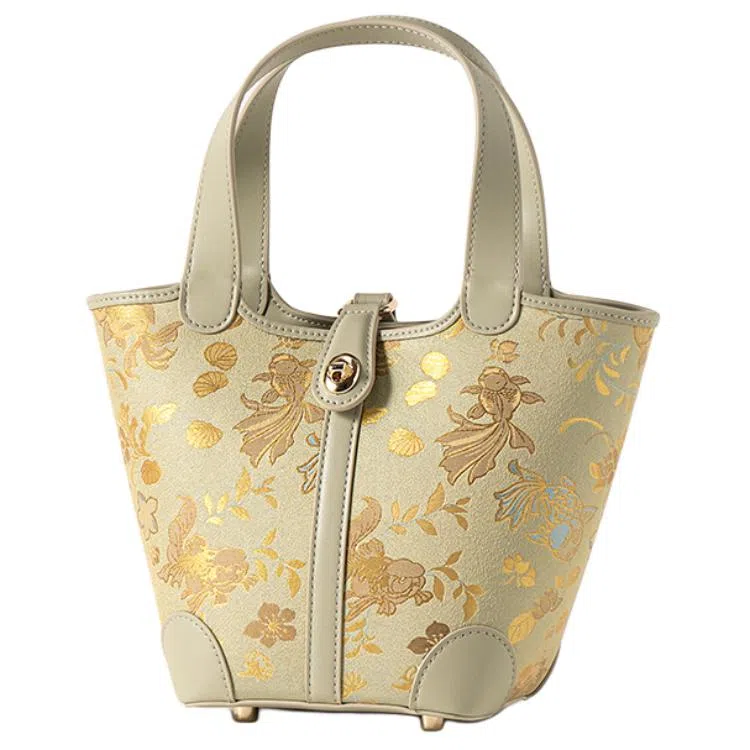 上海故事 刺绣绣花图案 桑蚕丝 手提包 女款 多色