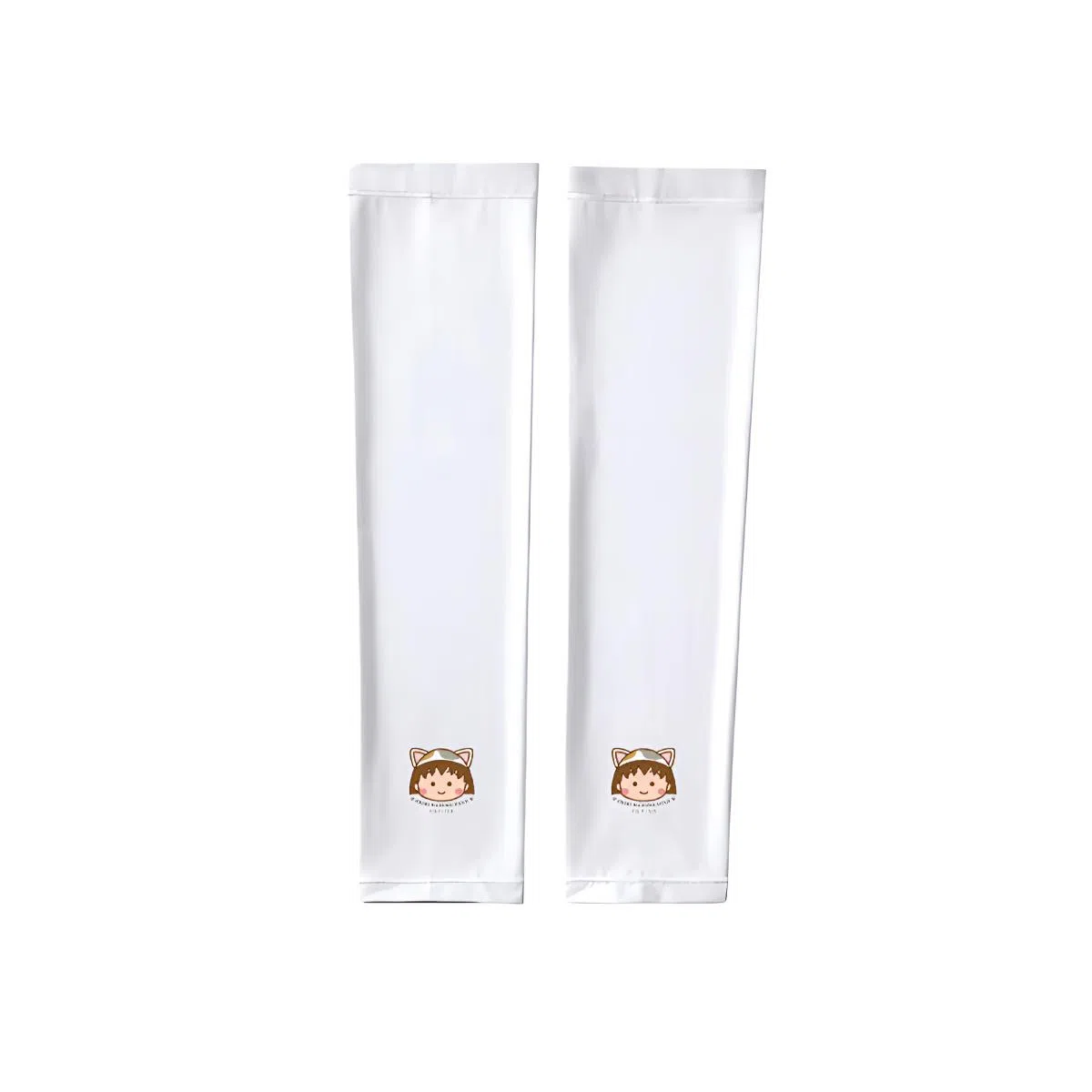 冠辉 夏季儿童青少年冰丝户外透气防紫外线袖套高端樱桃小丸子轻薄透气舒适防紫外线防冰袖可爱卡通 锦纶 防晒袖 男女同款情侣款