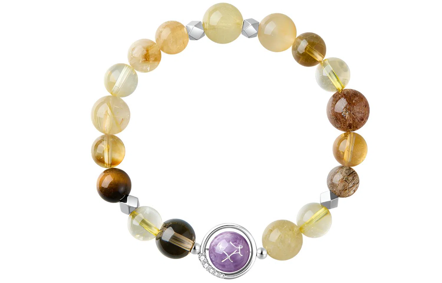 【招财转运】 石头记 十二星座 做个富婆暴学业事业上岸情绪稳定净化负能量新中式国潮风设计款#好运天然 多色水晶 手串 男女同款情侣款