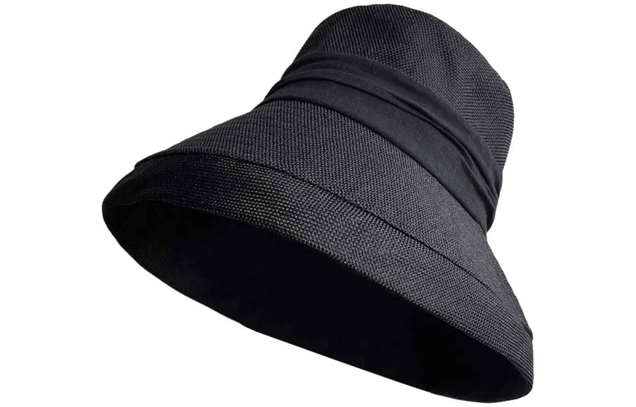 优幽兰 日系大帽檐夏季薄款显脸小百搭时尚遮阳帽简约高级感防紫外线盆帽遮脸 聚酯纤维 防晒帽 女款