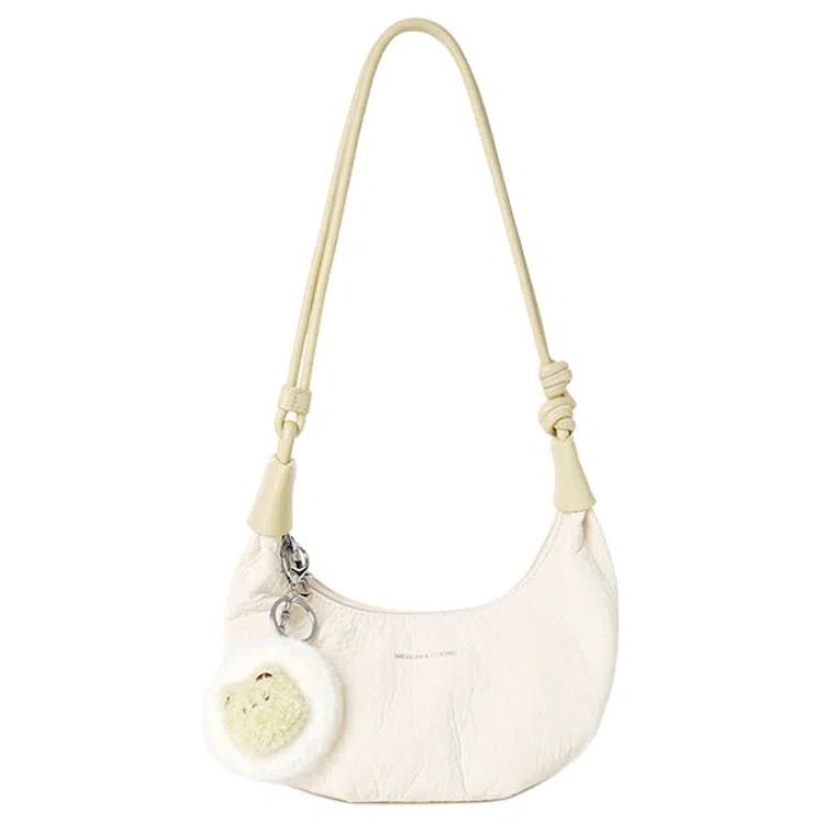 稻草人 小众设计毛绒镜子 高质感腋下高颜值休闲百搭软皮多巴胺少女包 合成革 单肩包斜挎包手提包 常规 女款 多色