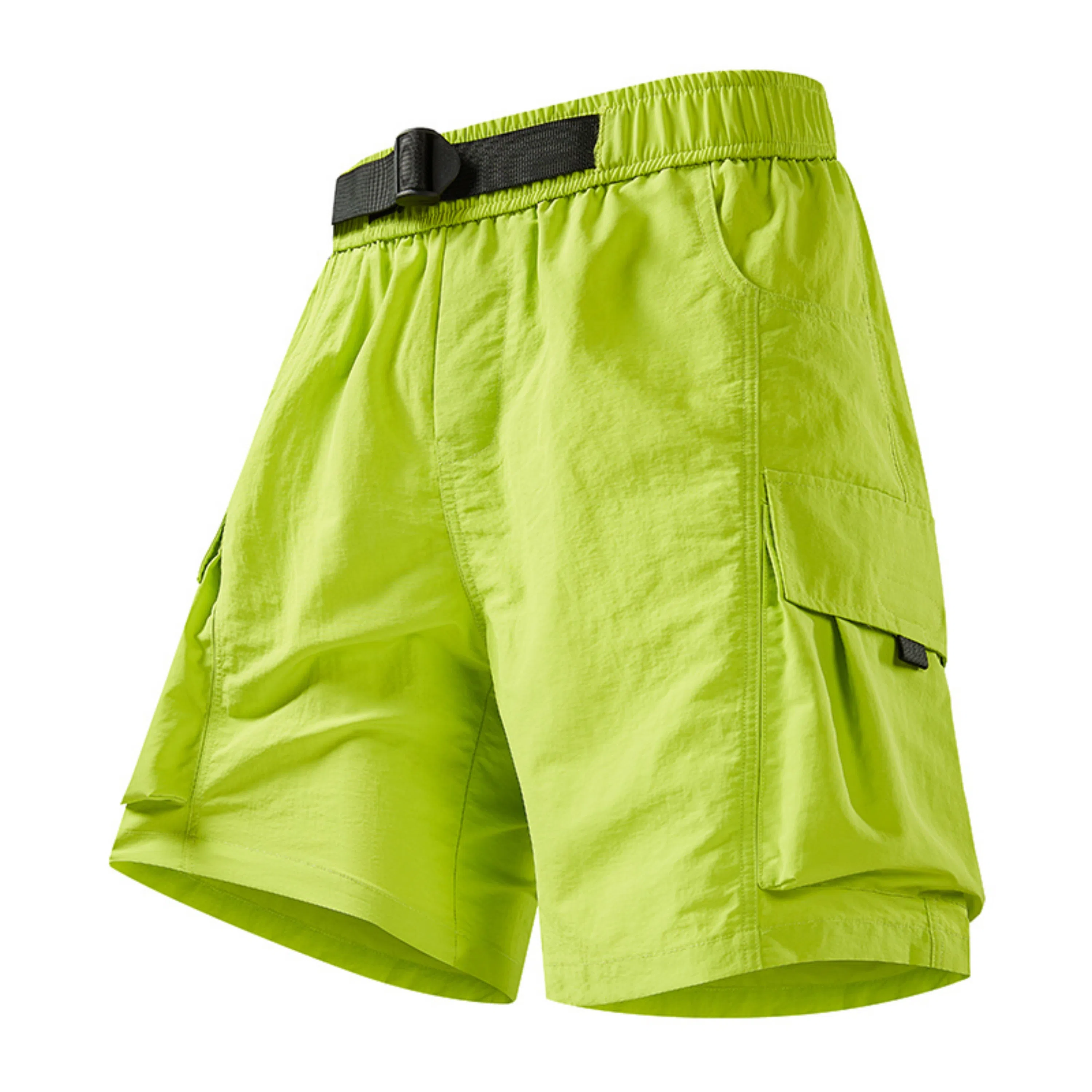 稻草人 工装薄款美式潮牌外穿运动五分休闲短裤 男女同款