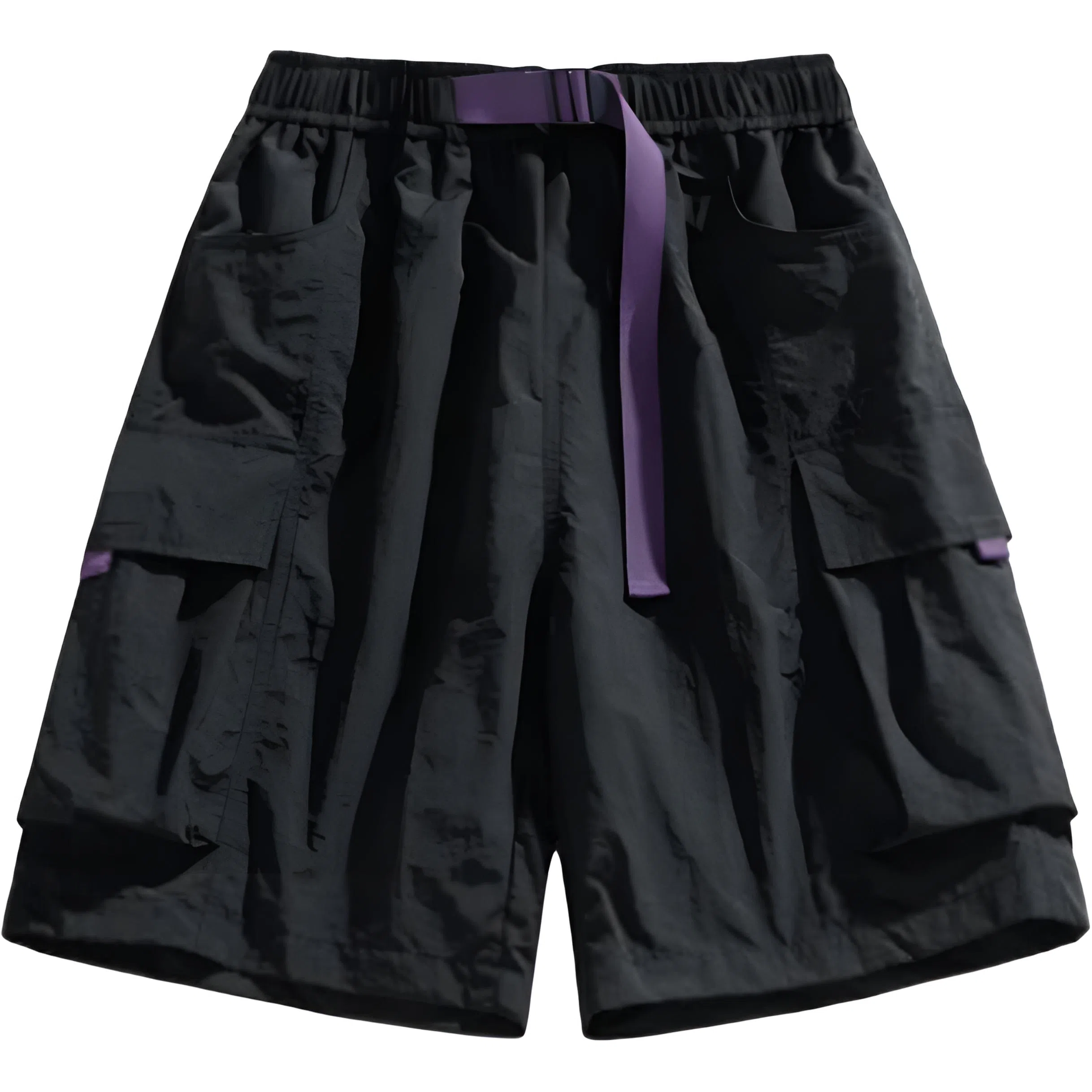 稻草人 工装薄款美式潮牌外穿运动五分休闲短裤 男女同款