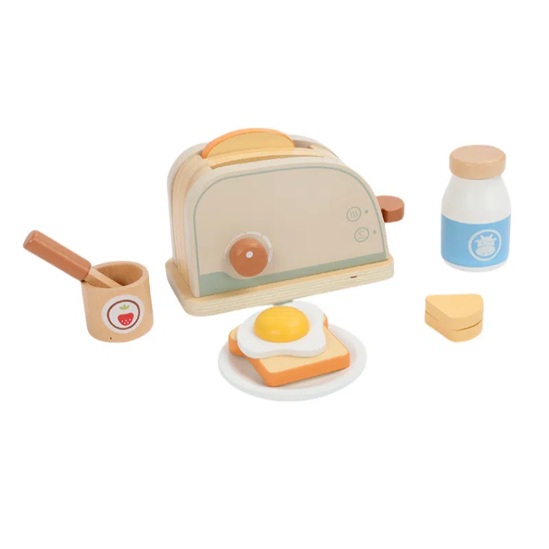咕轹 木质桌面厨房 过家家套装 玩具