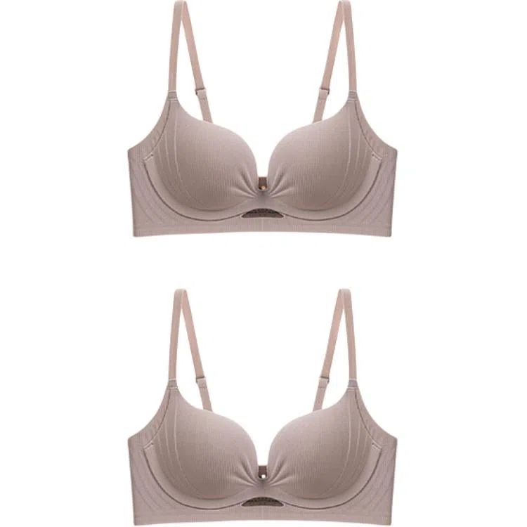 欧迪芬 聚拢提拉上托收副乳纯色文胸 女款 组合装