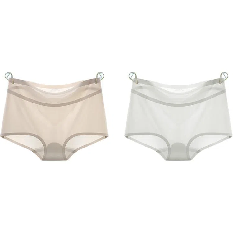 欧迪芬 冰丝超薄抗菌简约中腰内裤 女款 组合装