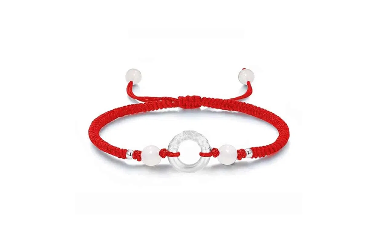 百利金 祥云平安扣 招财纳福平安转运国潮复古新中式气质显白精致轻奢小众设计转运珠编织 黑曜石 手绳 男女同款情侣款