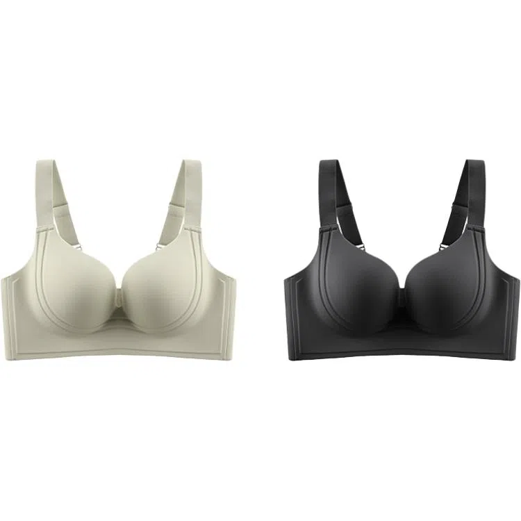 欧迪芬 大胸显小舒适百搭薄款纯色文胸 女款 组合装
