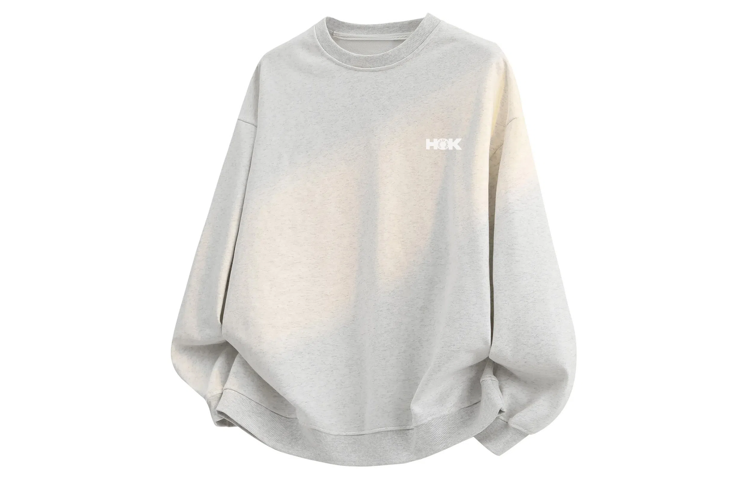 王者荣耀 简约英文字母图案美式高街涂鸦落肩款宽松舒适透气痞帅青少年无性别英文百搭时尚潮流圆领卫衣 标语款 男女同款