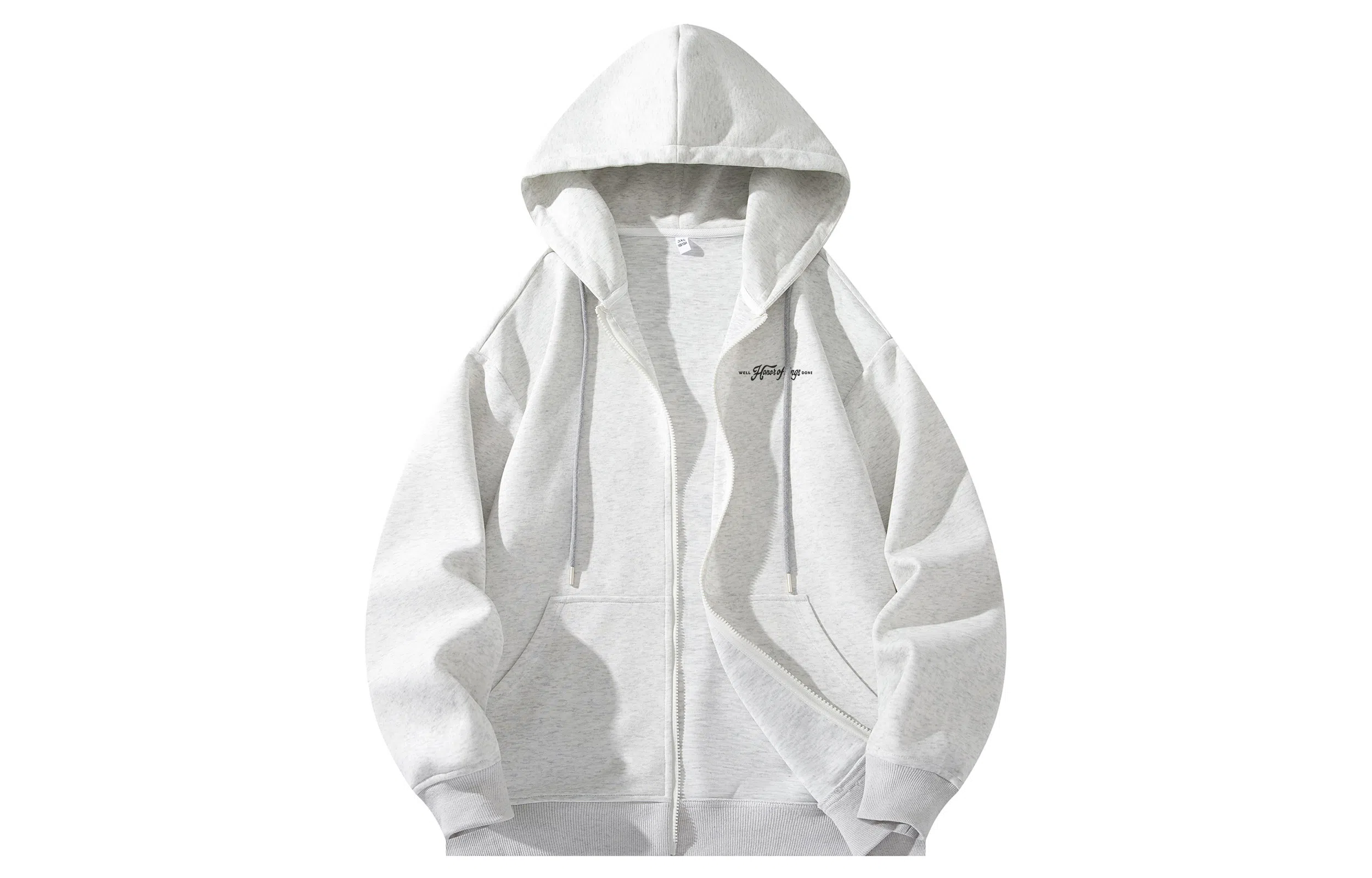 王者荣耀 英文字母简约美式高街涂鸦落肩款宽松舒适透气痞帅青少年无性别百搭时尚英文潮流开衫卫衣 标语款 男女同款