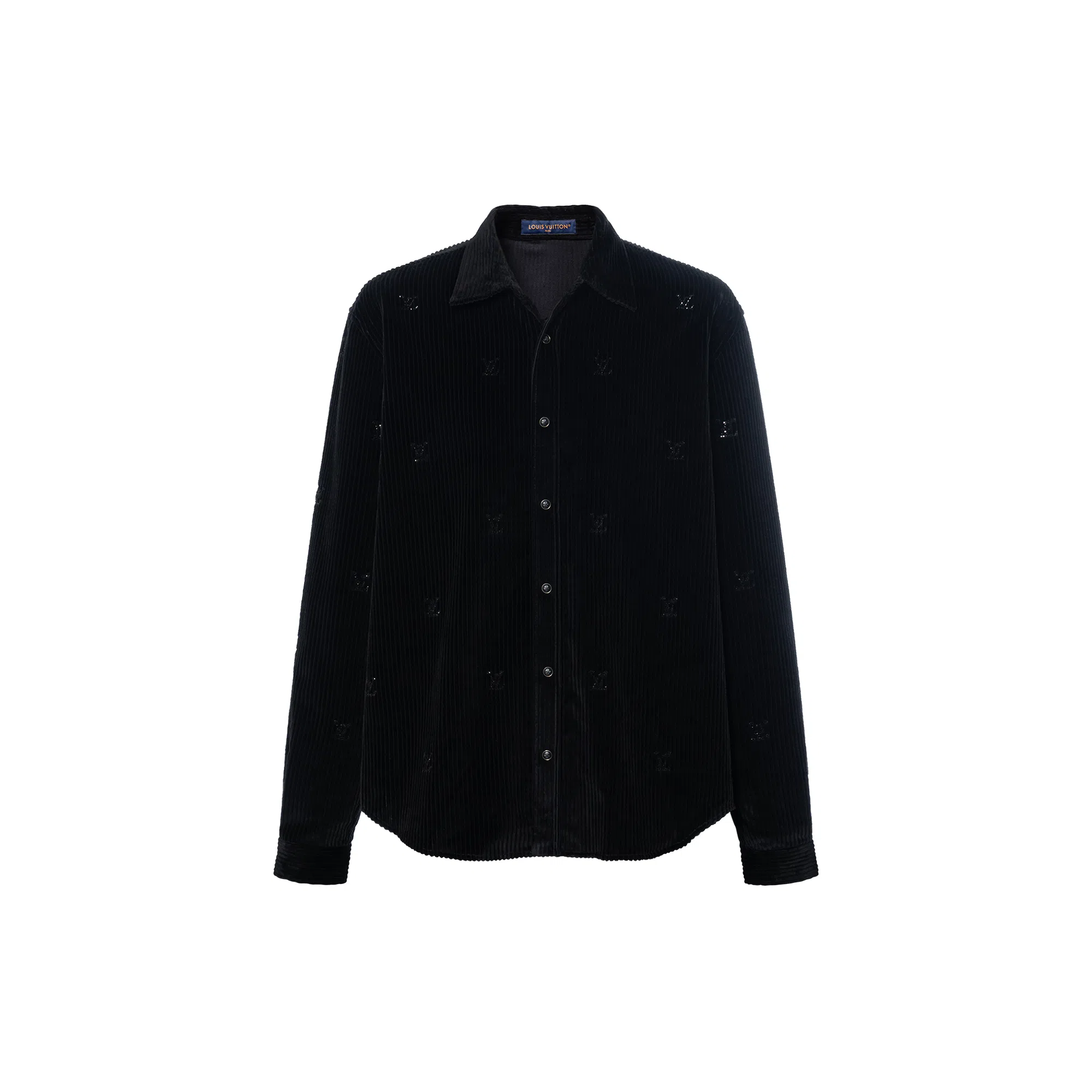 Louis Vuitton FW24 Logo Crystal Shirt Black