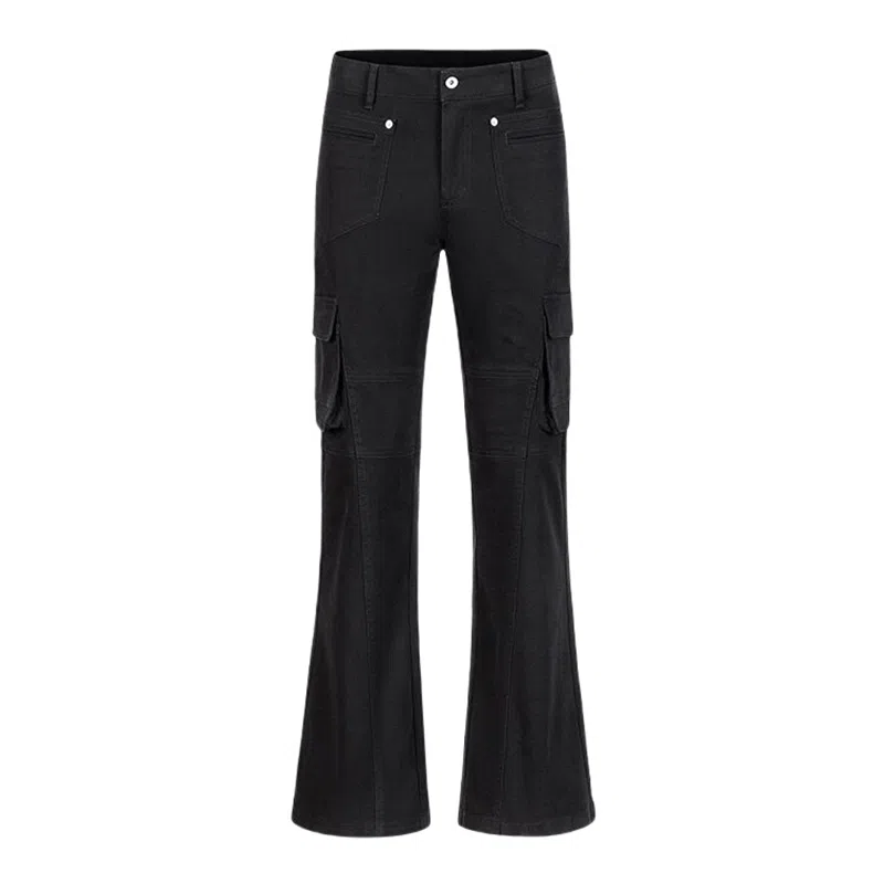 布客行 美式复古潮牌多口袋迷彩裤 微喇直筒阔腿多种版型可选 时尚百搭显高显瘦牛仔裤 男女同款