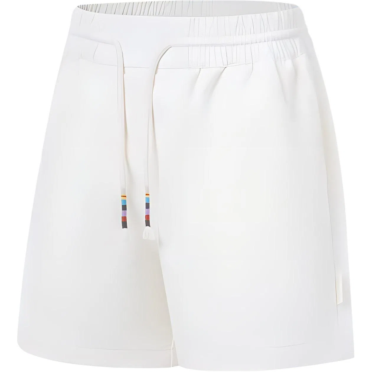 中国李宁 肆意生长 宽松抽绳休闲短裤 女款 乳白色