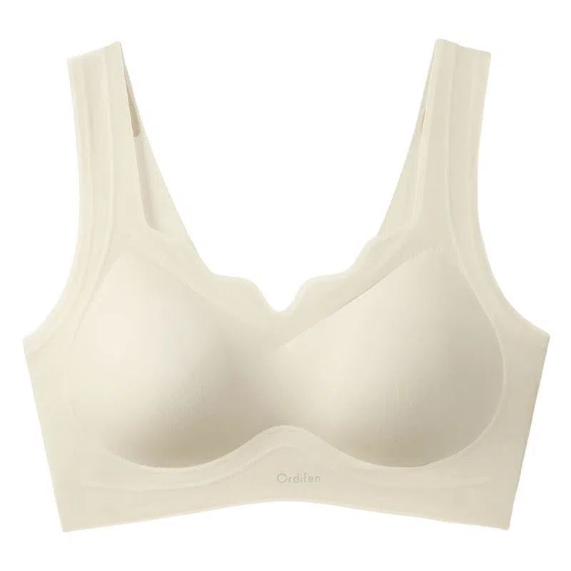 欧迪芬 宽肩带超薄软支撑无痕上托聚拢收副乳防下垂内衣轻薄透气夏季清凉款文胸 女款