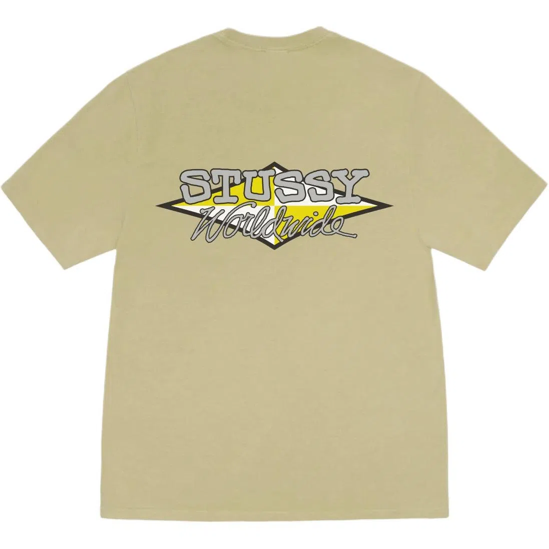 Stussy SS25 WORLDWIDE DIAMOND TEE PIGMENT DYED logoT