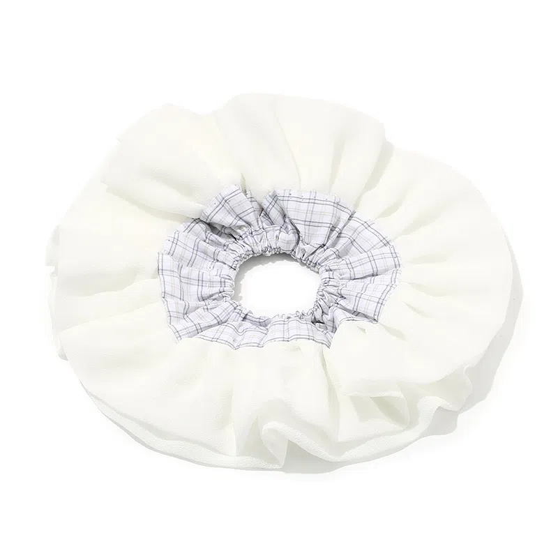 如花梦 奶油缎面褶皱高级感甜美公主感 网纱 发圈 女款