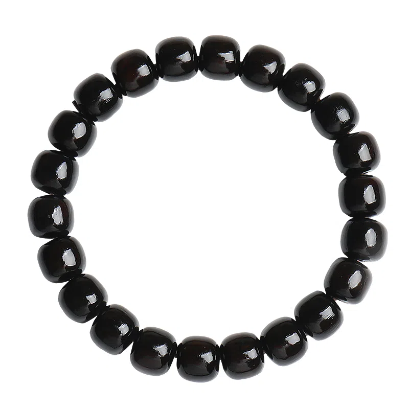 木盛缘 小众个性  高油高密佛珠念珠文玩 黑檀 手串 男女同款情侣款