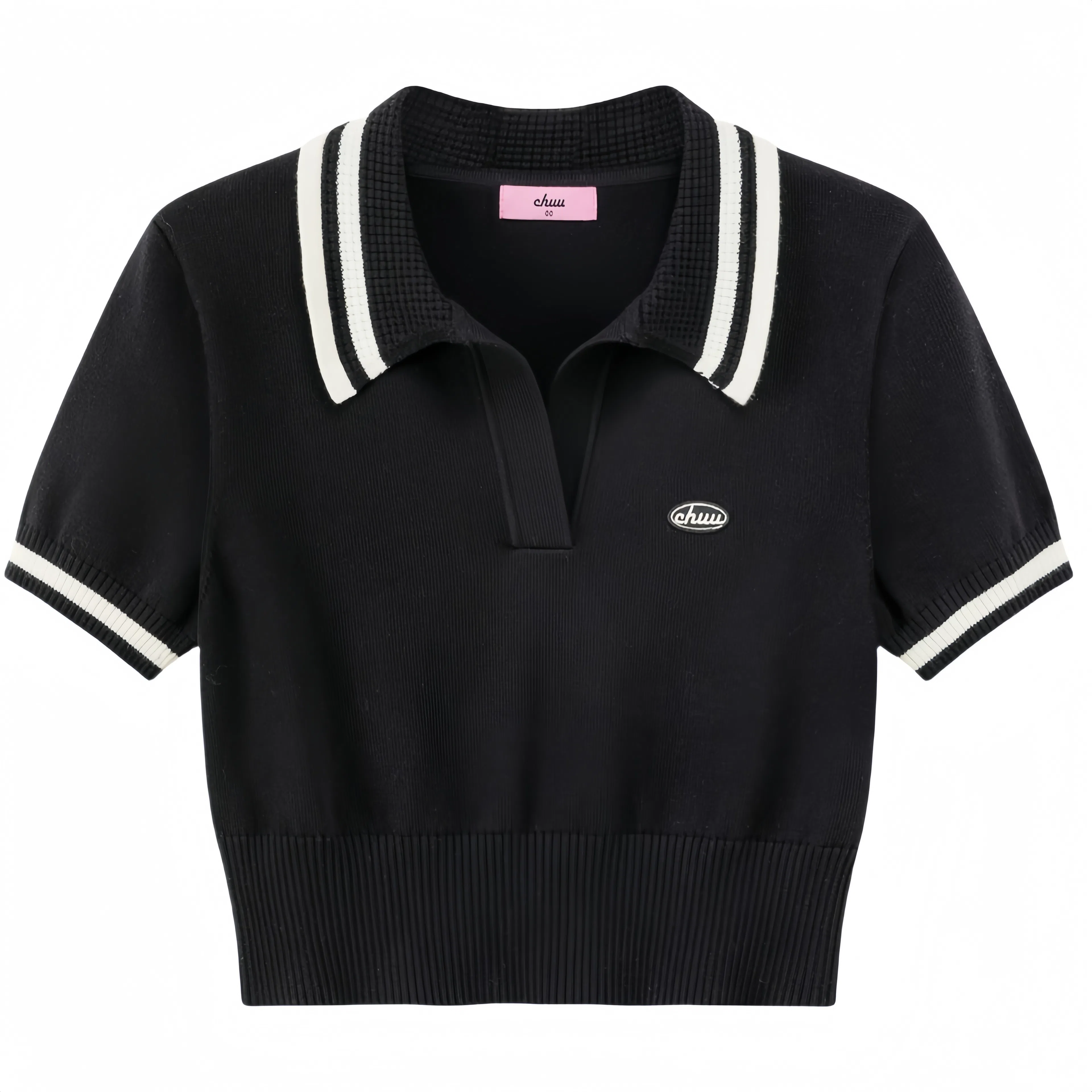 CHUU Summer 2024 Striped Polo Top