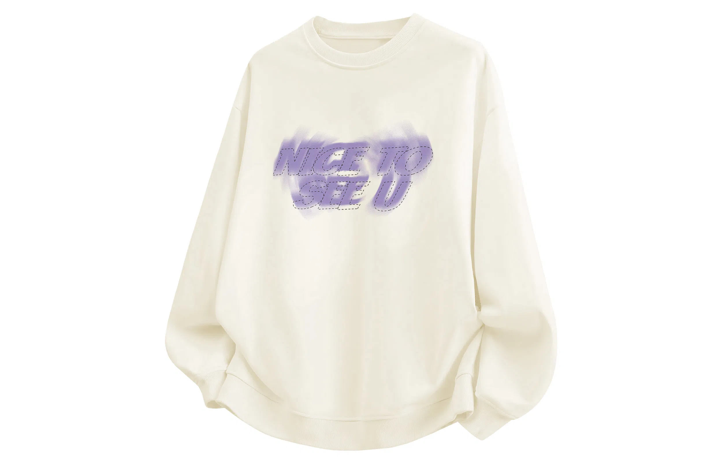 王者荣耀 晕彩英文字母美式高街落肩款宽松舒适透气帅帅青少年无性别百搭时尚潮流圆领卫衣 标语款 男女同款