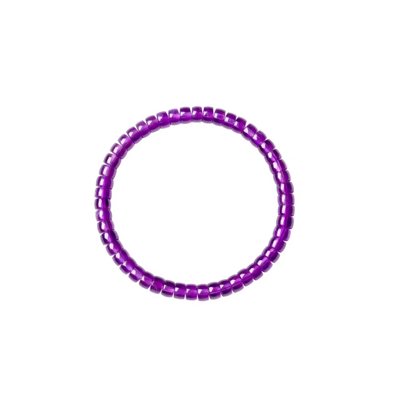 阿梵尼 九紫离火直切药片珠好运天然 紫水晶 手串 女款