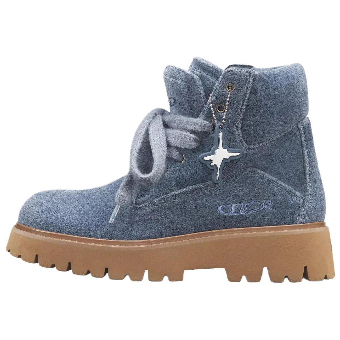 DIOR Lewis Hamilton Velvet Ankle Boots